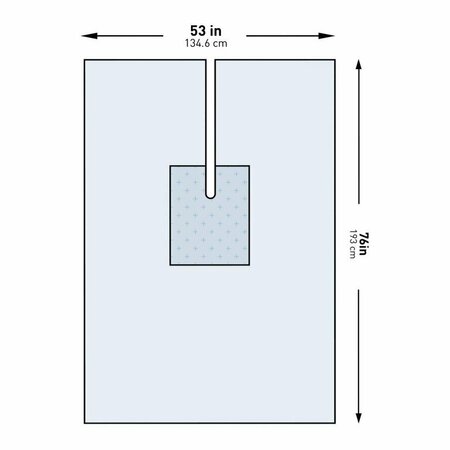 MCKESSON Sterile Orthopedic U-Drape, 53 x 76 Inch, 26PK 183-I80-09135G-S